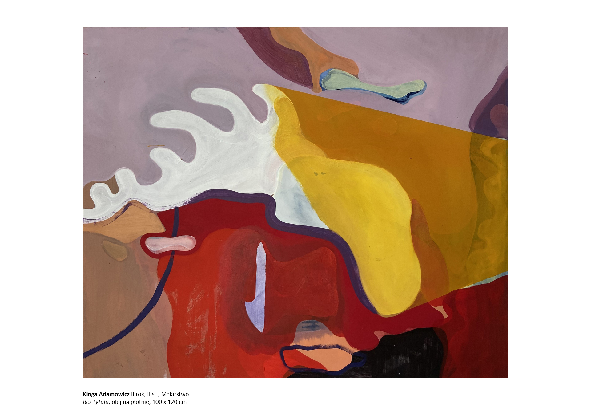 Kinga Adamowicz, II rok, II st., Malarstwo, obraz olejny na płótnie.