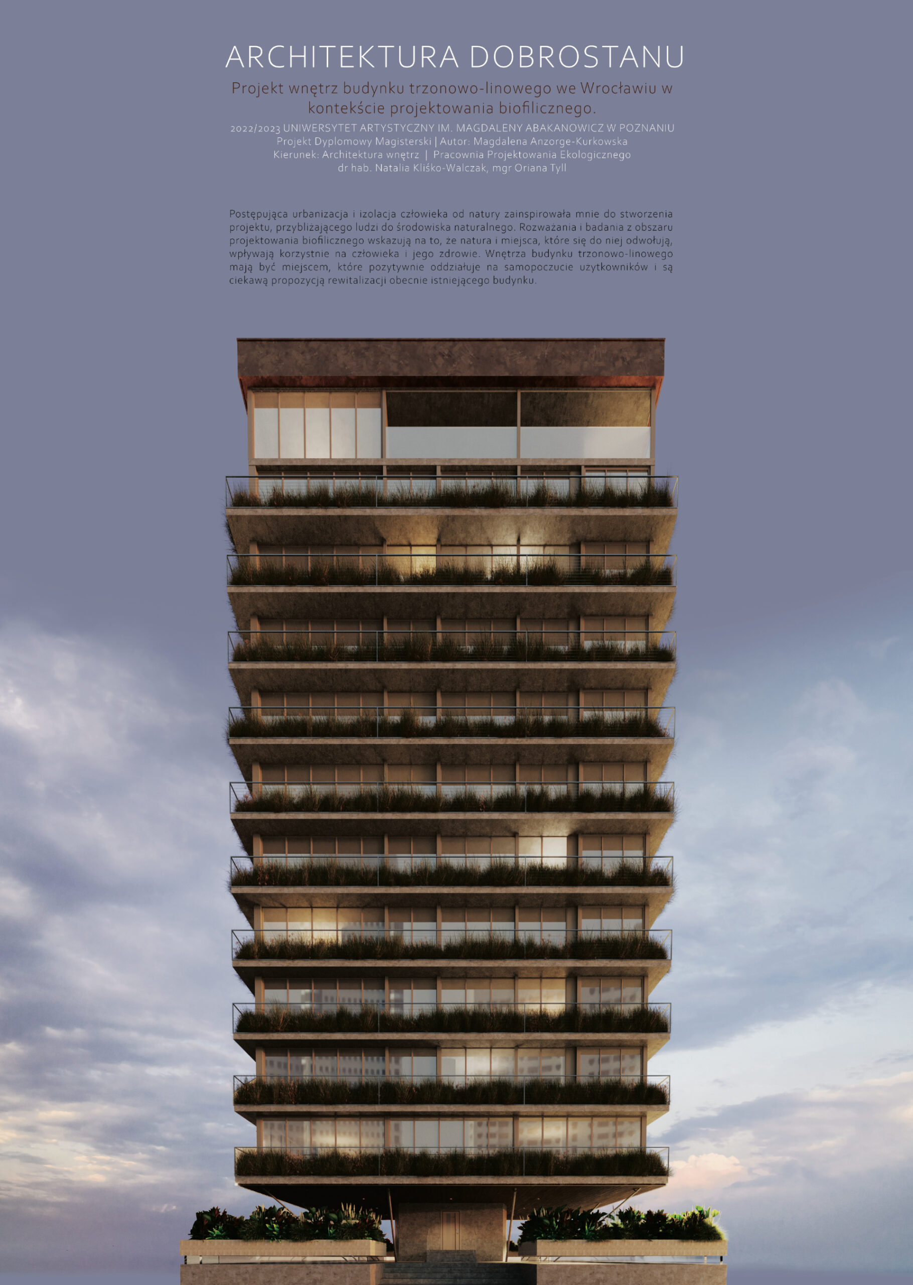 plansza prezentująca architekturę z zewnątrz