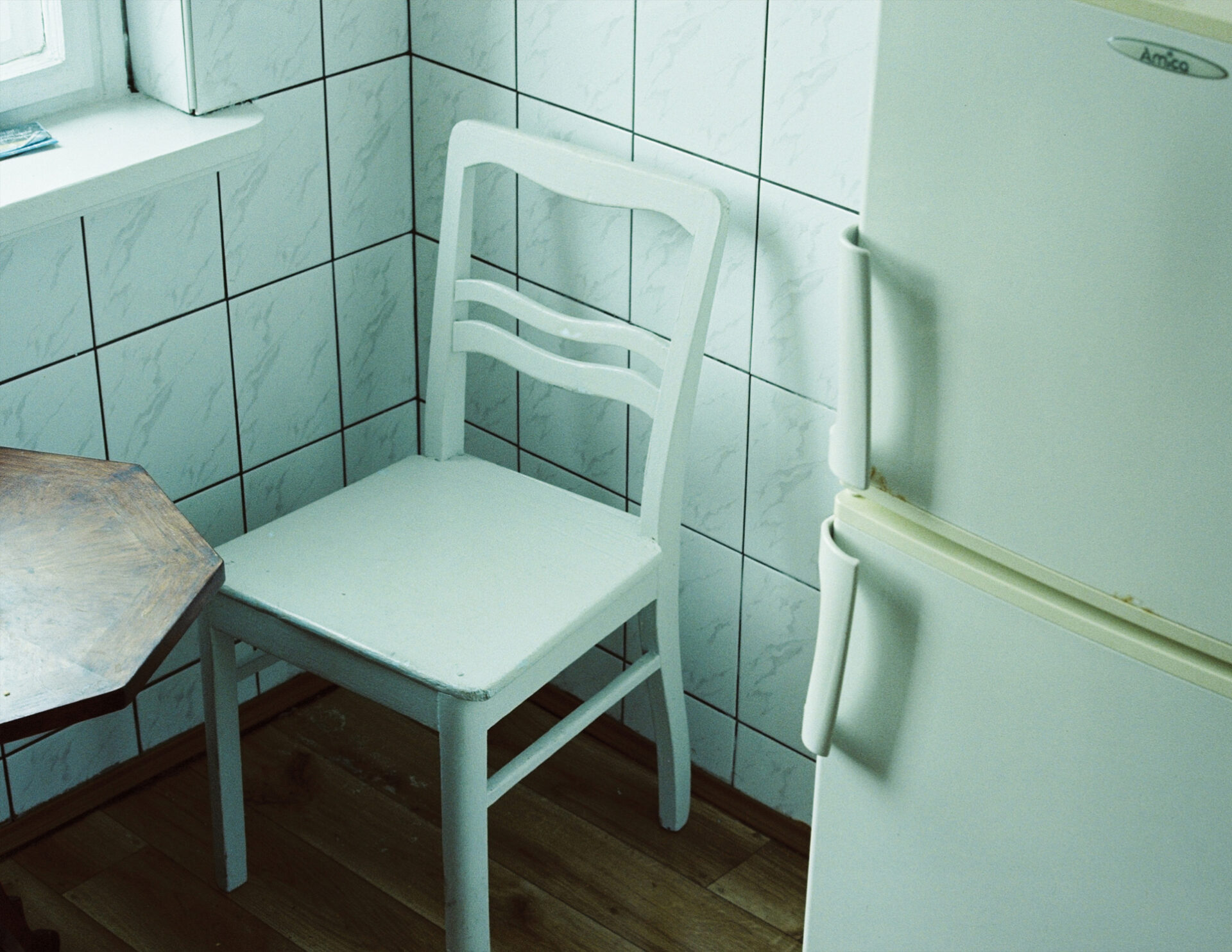 Fotografie przedstawiają różne elementy domowego wyposażenia oraz domowników, którzy czasem są fotografowani bardzo klasycznie na wprost, a czasem przy oddawaniu się wspólnej zabawie, lub w momentach bycia samemu ze sobą, jak w wannie, czy przy grze na pianinie. 